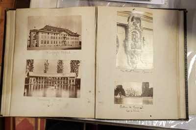 Lot 39 - Photograph Albums. A group of 12 albums containing British and European scenes and views, c. 1880s