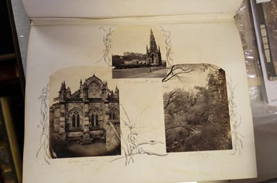 Lot 39 - Photograph Albums. A group of 12 albums containing British and European scenes and views, c. 1880s