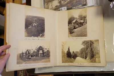 Lot 39 - Photograph Albums. A group of 12 albums containing British and European scenes and views, c. 1880s