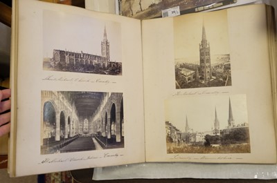 Lot 39 - Photograph Albums. A group of 12 albums containing British and European scenes and views, c. 1880s