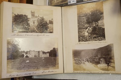 Lot 39 - Photograph Albums. A group of 12 albums containing British and European scenes and views, c. 1880s