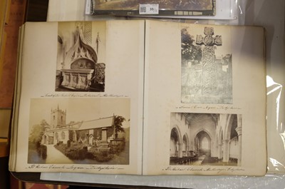 Lot 39 - Photograph Albums. A group of 12 albums containing British and European scenes and views, c. 1880s