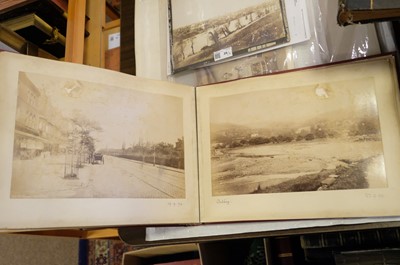 Lot 39 - Photograph Albums. A group of 12 albums containing British and European scenes and views, c. 1880s