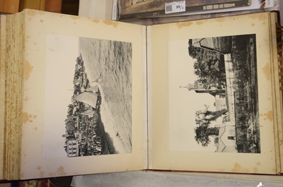 Lot 39 - Photograph Albums. A group of 12 albums containing British and European scenes and views, c. 1880s