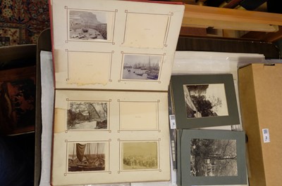 Lot 39 - Photograph Albums. A group of 12 albums containing British and European scenes and views, c. 1880s