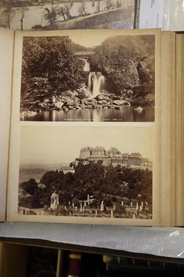 Lot 39 - Photograph Albums. A group of 12 albums containing British and European scenes and views, c. 1880s