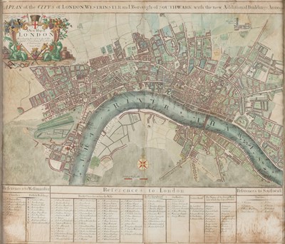 Lot 47 - London. Senex (John), A New Map of London..., 1720