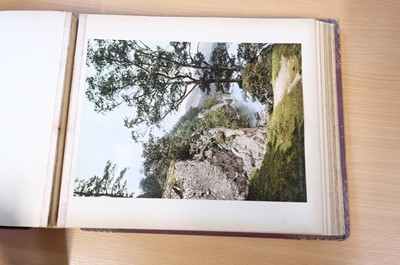 Lot 38 - Photochromes. A pair of albums containing 55 mounted and loose photochrome photographs, c. 1900