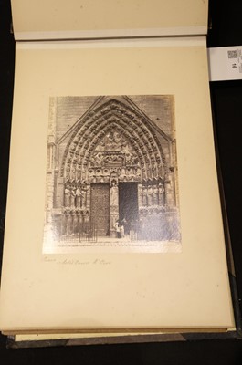 Lot 16 - France. Paris and the French Cathedrals [so titled on upper cover], c. 1870