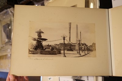 Lot 16 - France. Paris and the French Cathedrals [so titled on upper cover], c. 1870