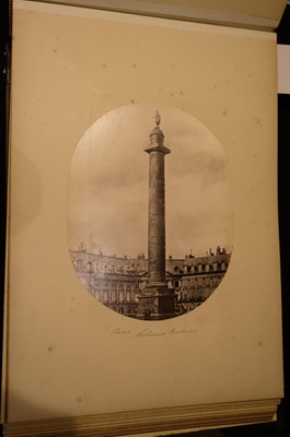 Lot 16 - France. Paris and the French Cathedrals [so titled on upper cover], c. 1870