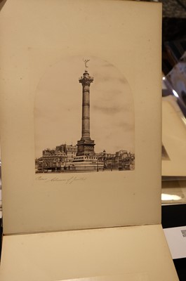 Lot 16 - France. Paris and the French Cathedrals [so titled on upper cover], c. 1870