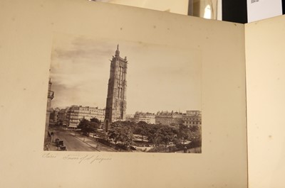 Lot 16 - France. Paris and the French Cathedrals [so titled on upper cover], c. 1870