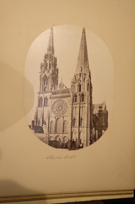 Lot 16 - France. Paris and the French Cathedrals [so titled on upper cover], c. 1870