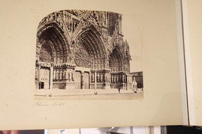 Lot 16 - France. Paris and the French Cathedrals [so titled on upper cover], c. 1870
