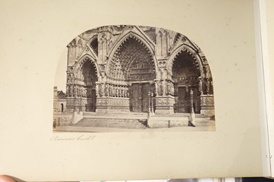 Lot 16 - France. Paris and the French Cathedrals [so titled on upper cover], c. 1870