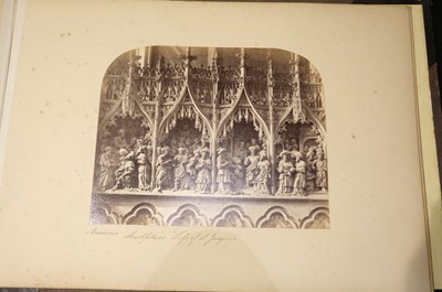 Lot 16 - France. Paris and the French Cathedrals [so titled on upper cover], c. 1870