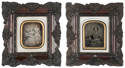 Lot 135 - Framed Photographs. A pair of framed quarter-plate photographs, c. 1850s/1860s