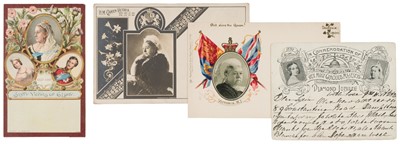 Lot 189 - Queen Victoria Postcards. A group of 4 early vintage postcards of Queen Victoria, 1897-1901