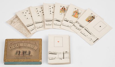 Lot 551 - Musical playing cards. Les Cartes Musiciennes, [ Austria: Bermann], circa 1830