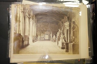 Lot 23 - Italy. A group of approximately 80 photographs of Italy, mostly c. 1870/1880s