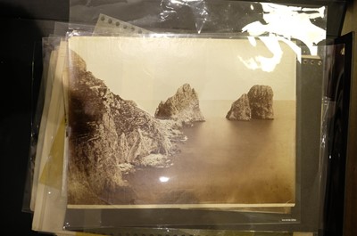Lot 23 - Italy. A group of approximately 80 photographs of Italy, mostly c. 1870/1880s
