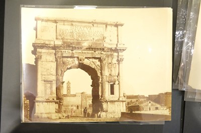 Lot 23 - Italy. A group of approximately 80 photographs of Italy, mostly c. 1870/1880s