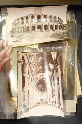 Lot 23 - Italy. A group of approximately 80 photographs of Italy, mostly c. 1870/1880s