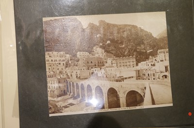 Lot 23 - Italy. A group of approximately 80 photographs of Italy, mostly c. 1870/1880s