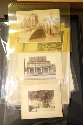 Lot 23 - Italy. A group of approximately 80 photographs of Italy, mostly c. 1870/1880s