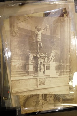 Lot 23 - Italy. A group of approximately 80 photographs of Italy, mostly c. 1870/1880s
