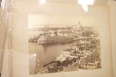 Lot 23 - Italy. A group of approximately 80 photographs of Italy, mostly c. 1870/1880s