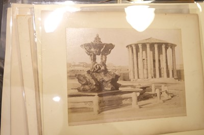 Lot 23 - Italy. A group of approximately 80 photographs of Italy, mostly c. 1870/1880s