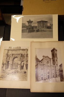 Lot 23 - Italy. A group of approximately 80 photographs of Italy, mostly c. 1870/1880s