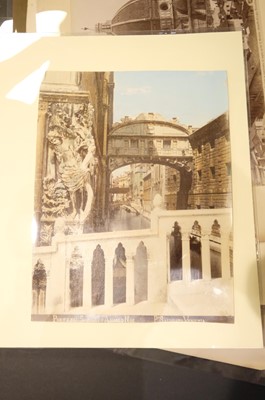 Lot 23 - Italy. A group of approximately 80 photographs of Italy, mostly c. 1870/1880s