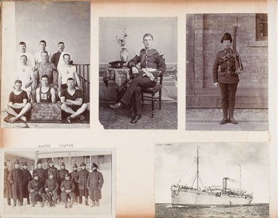 Lot 6 - China, India, Malta. Album compiled by Private W. Golding, 7th Hussars, 1910-15