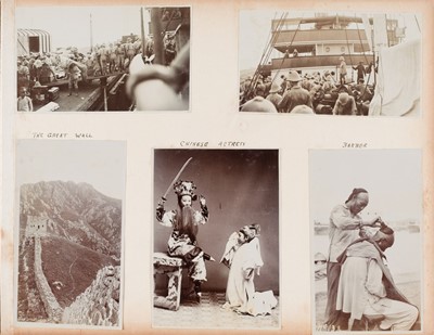 Lot 6 - China, India, Malta. Album compiled by Private W. Golding, 7th Hussars, 1910-15