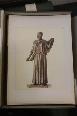 Lot 24 - Italy. A large collection of approximately 400 photographs of Italian sculptures, c. 1880s