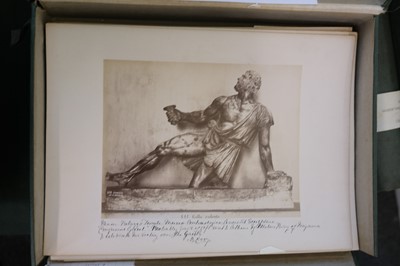 Lot 24 - Italy. A large collection of approximately 400 photographs of Italian sculptures, c. 1880s