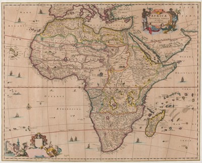 Lot 1 - Africa. Ogilby (John), Africae Accurata Tabula ex officina Jacobum Meursium, circa 1670