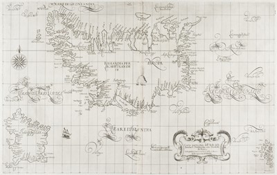 Lot 36 - Iceland. Dudley (Robert), Carta particolare dell' Isole di Islandia.., [1646 - 61]