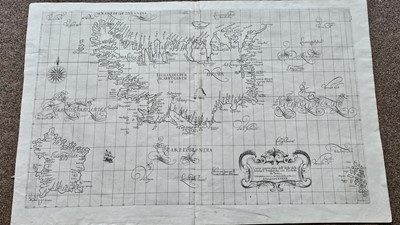 Lot 36 - Iceland. Dudley (Robert), Carta particolare dell' Isole di Islandia.., [1646 - 61]
