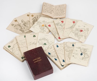 Lot 543 - Geographical Playing Cards. Court Game of Geography, London: William and Henry Rock, circa 1838