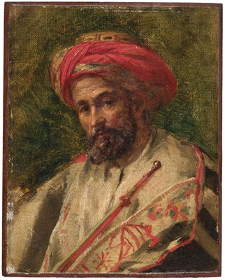 Lot 137 - Haag (Carl 1820-1915). Portrait of an Arab Gentleman, oil on canvas