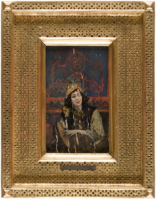 Lot 157 - Ernst (Rudolph 1884-1932). Young Woman holding a Bendir, late 19th century