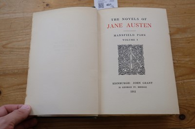 Lot 401 - Austen (Jane). Novels [and Letters], 12 volumes, Winchester Edition, Edinburgh: John Grant, 1911-12