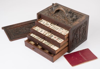 Lot 589 - Mahjong. A Chinese mahjong set, circa 1900