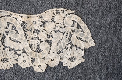Lot 334 - Milanese Lace. A length of lace, Italy, 19th century, & others