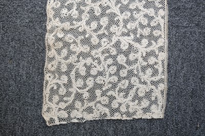 Lot 334 - Milanese Lace. A length of lace, Italy, 19th century, & others