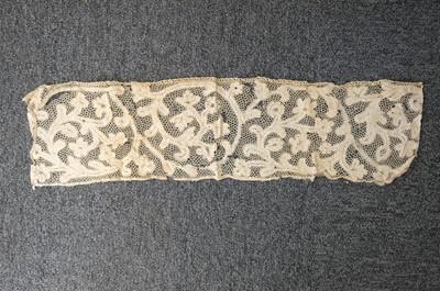 Lot 334 - Milanese Lace. A length of lace, Italy, 19th century, & others